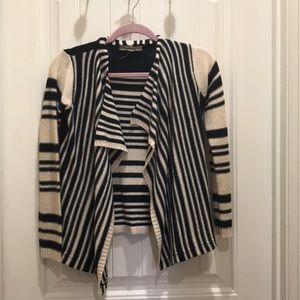 Children’s navy blue and off white sweater